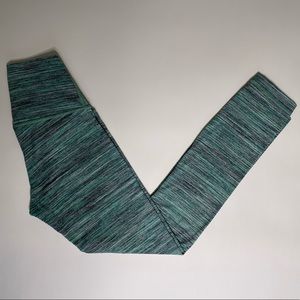 Lululemon Green Multi-Colored Crop Leggings